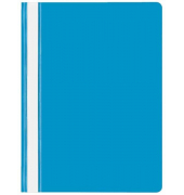 Schnellhefter VELOFORM 4748051, A4, mittelblau, Kunststoff, 80g, Vorderdeckel transparent