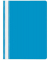 Schnellhefter VELOFORM 4748051, A4, mittelblau, Kunststoff, 80g, Vorderdeckel transparent