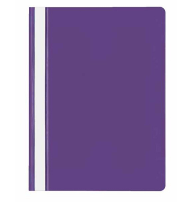Schnellhefter VELOFORM 4748070, A4, lila, Kunststoff, Vorderdeckel transparent
