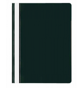 Schnellhefter VELOFORM 4748080, A4, schwarz, Kunststoff, 80g, Vorderdeckel transparent