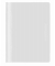 Schnellhefter VELOFORM 4748090, A4, wei&szlig;, Kunststoff, 80g, Vorderdeckel transparent