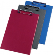 Klemmbrett 4814000, A4, farbig sortiert, PP mit Leinenstruktur, inkl Aufh&auml;nge&ouml;se