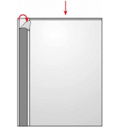 Prospekth&uuml;llen VELOCOLL 2245300, A4 glasklar glatt, oben offen, 0,075mm