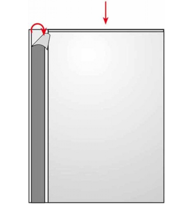 Prospekth&uuml;llen VELOCOLL 2245300, A4 glasklar glatt, oben offen, 0,075mm