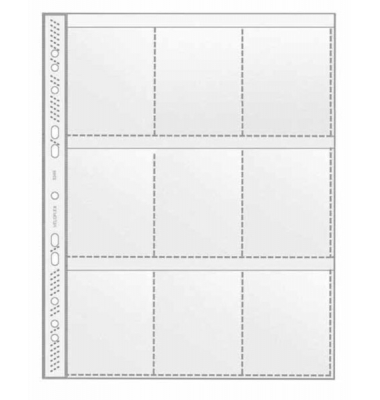 PP Sammelhülle A4, 9 Taschen