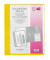 Schnellhefter VELOFORM 4741010, A4+, gelb, Kunststoff, 80g, Vorderdeckel transparent