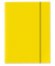 Eckspannmappe VELOCOLOR 4442310, A4 gelb Karton glanzkaschiert 350g, f&uuml;r ca. 150 Blatt, mit 3 Einschlagklappen