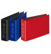 Bankordner VELOCOLOR® 4169200, 1/3 A4 45mm schmal Karton vollfarbig sortiert (rot/blau/schwarz)
