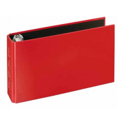 Bankordner VELOCOLOR® 4169221, 1/3 A4 45mm schmal Karton vollfarbig rot