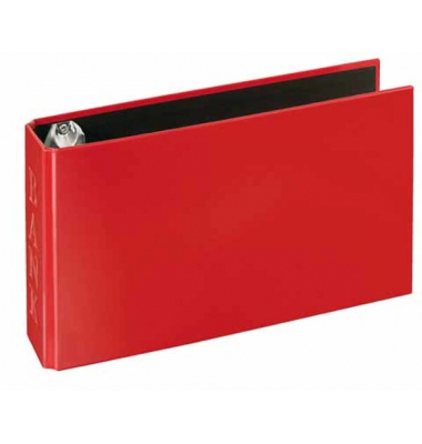 Bankordner VELOCOLOR® 4169221, 1/3 A4 45mm schmal Karton vollfarbig rot