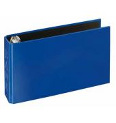 Bankordner VELOCOLOR® 4169250, 1/3 A4 45mm schmal Karton vollfarbig blau