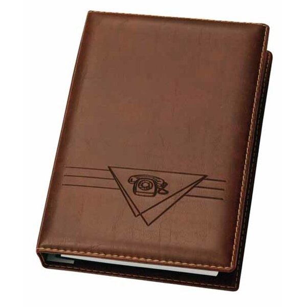 4000225016608 - Telefonbuch Exquisit braun 4-Ring 16 mm 4000225016608 Velofle