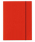 Eckspannmappe VELOCOLOR 4442321, A4 rot Karton glanzkaschiert 350g, f&uuml;r ca. 150 Blatt, mit 3 Einschlagklappen