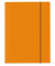 Eckspannmappe VELOCOLOR 4442330, A4 orange Karton glanzkaschiert 350g, f&uuml;r ca. 150 Blatt, mit 3 Einschlagklappen