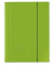 Eckspannmappe VELOCOLOR 4442341, A4 gr&uuml;n Karton glanzkaschiert 350g, f&uuml;r ca. 150 Blatt, mit 3 Einschlagklappen