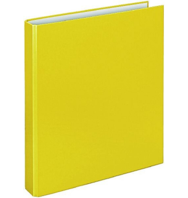 Ringbuch Basic 1141010, A4 2 Ringe 25mm Ring-Ø PP gelb