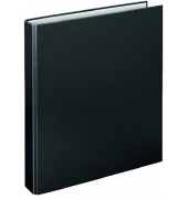 Ringbuch Basic 1141080, A4 2 Ringe 25mm Ring-Ø PP schwarz