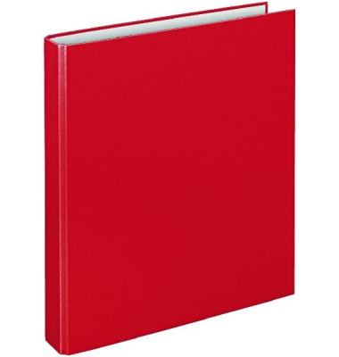 Ringbuch Basic 1143020, A4 4 Ringe 25mm Ring-&Oslash; Polypropylen (PP) rot
