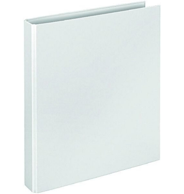 Ringbuch Basic 1143090, A4 4 Ringe 25mm Ring-&Oslash; Polypropylen (PP) wei&szlig;