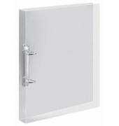 Ringbuch Crystal 4138290, A4 2 Ringe 20mm Ring-Ø PP farblos