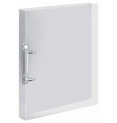 Ringbuch Crystal 4138290, A4 2 Ringe 20mm Ring-Ø PP farblos