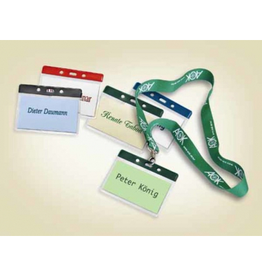 Namensschild 105x68mm farblos ohne Clip
