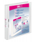 Präsentationsringbuch VELODUR® 1144190, A4 2 Ringe 16mm Ring-Ø Pappe/PP-Folie, 2 Außentaschen, weiß