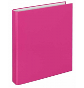 Ringbuch Basic ohne 1141071, A4 2 Ringe 25mm Ring-Ø Polypropylen pink