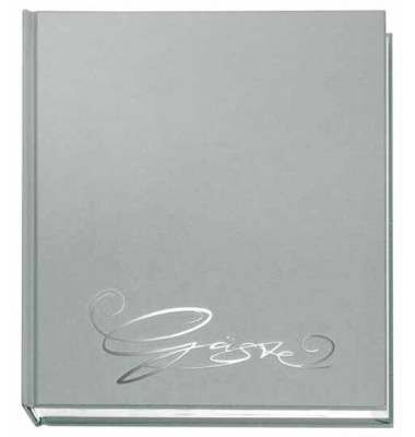 Gästebuch silber m.Farbpräg.1 205x240
