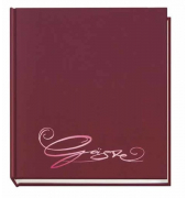 Gästebuch aubergine 205x240 m. Farbpräg.