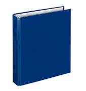 Ringbuch Basic 1153050, A5 4 Ringe 25mm Ring-Ø PP blau