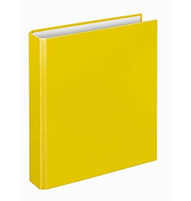 Ringbuch Basic 1153010, A5 4 Ringe 25mm Ring-Ø PP gelb