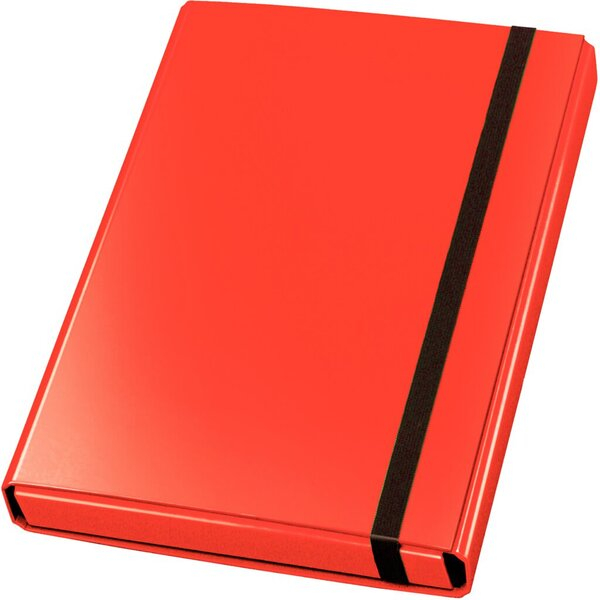 4000225038235 - Heftbox VELOCOLOR® 4443321 A4 hellrot 4cm Füllhöhe Karton glanzkaschiert 4000225038235 Veloflex