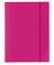 Zeichenmappe Velocolor 4432371, A3 pink, Karton 350g, 3 Einschlagklappen, 1 Gummizug (ganze Höhe)