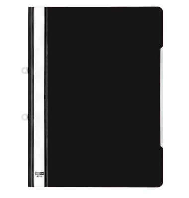Angebotshefter VELOFORM 4745080, A4, schwarz, Kunststoff, 80g, Vorderdeckel transparent