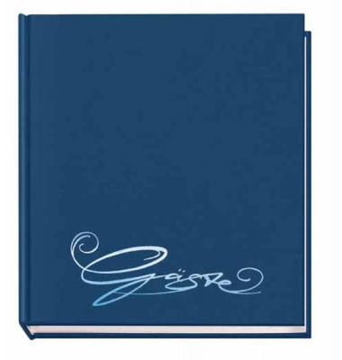 Gästebuch d-blau 205x240 m. Farbpräg.