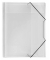 Eckspannmappe Crystal 4442290, A4 farblos-transparent Kunststoff, f&uuml;r ca. 150 Blatt  (80 g/m&sup2;), mit 3 Einschlagklappen