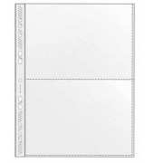 Prospekthüllen 5335000 2-fach unterteilt, von beiden Seiten befüllbar, 2xA5 quer glasklar glatt, 0,12mm