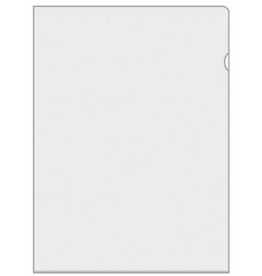 Sichthüllen 4546100, A4, transparent genarbt, oben & rechts offen, 0,15mm