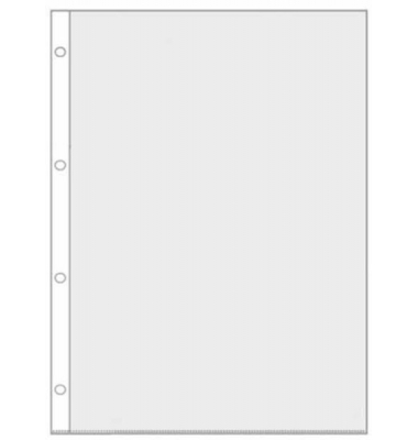 Prospekthüllen 4341000 A4, klar glatt, oben & links offen, 0,075mm