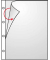 Prospekthüllen 4341000 A4, klar glatt, oben & links offen, 0,075mm