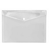 Dokumententasche Crystal 4520100, Din A3 quer, transparent farblos, Polypropylen (PP), Klettverschluss