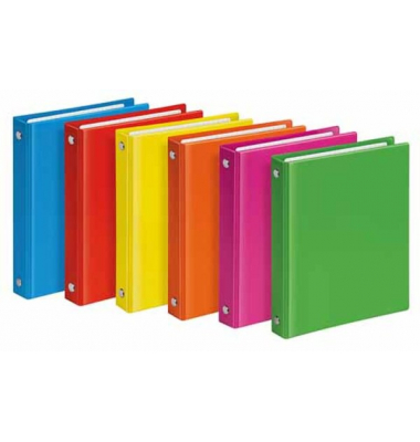 Ringbuch VELOCOLOR® 1164300, A6 4 Ringe 13mm Ring-Ø PVC sortiert