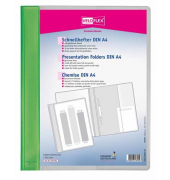 Schnellhefter VELOFORM 4741041, A4+, hellgr&uuml;n, Kunststoff, 80g, Vorderdeckel transparent