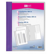 Schnellhefter VELOFORM 4741071, A4+, lila, Kunststoff, 80g, Vorderdeckel transparent