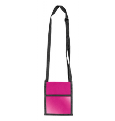 Brustbeutel Velocolor pink 135x175mm aus Polyester
