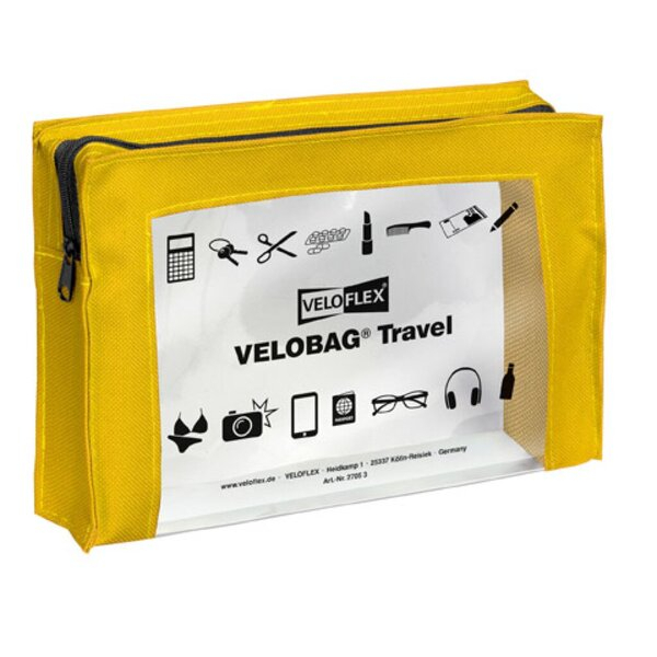4000225068652 - Dokumententasche VELOBAG Travel 2705310 A5 gelb PVC-Folie + Textil Reißverschluss 4000225068652 6 Stück