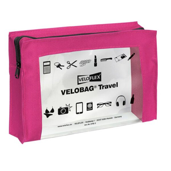 4000225068850 - Dokumententasche VELOBAG Travel 2705371 A5 pink PVC-Folie + Textil Reißverschluss 4000225068850 6 Stück