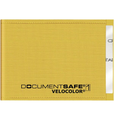 Document Safe 1, Schutzhülle passend für eine Karte, gelb, geeignet