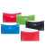 Dokumententasche Velocolor 4571120, Din Lang, rot, PP-Vollkunststoff, Druckknopf